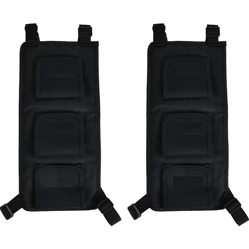 車用収納 釣り竿ラック 多機能 しっかり シートバック用 マジックテープ固定 釣り道具収納 - iCarCompanion