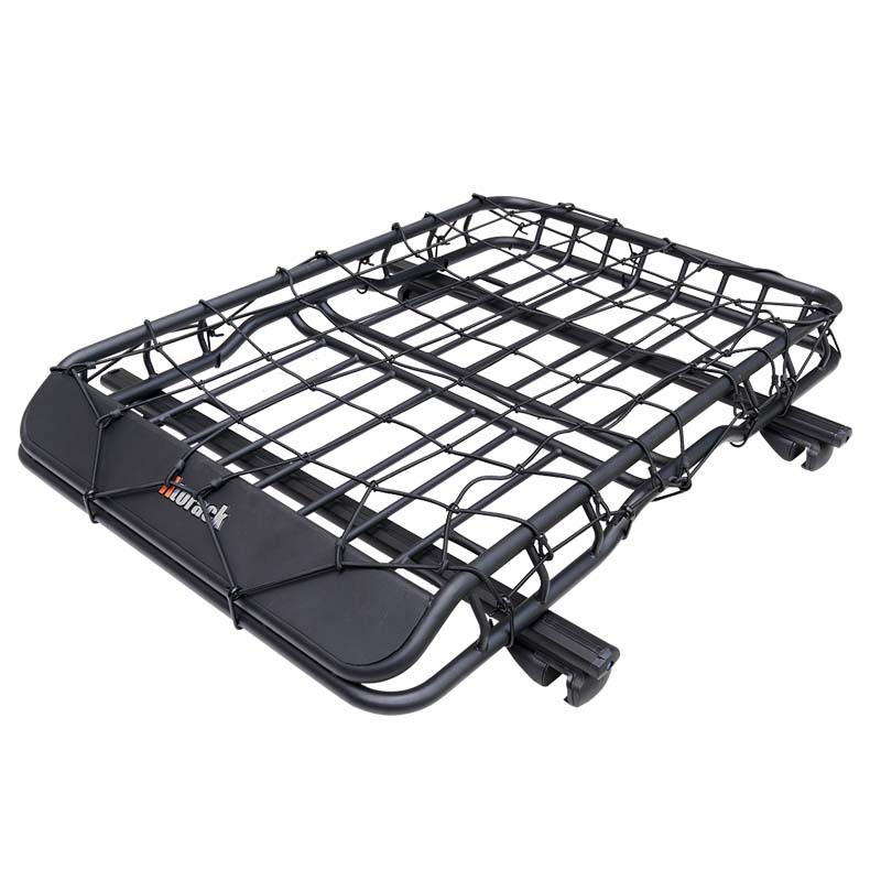 ルーフラック固定ロープ 高弾力 荷物ネット 頑丈 滑り止め ストラップ付き ベースキャリア - iCarCompanion