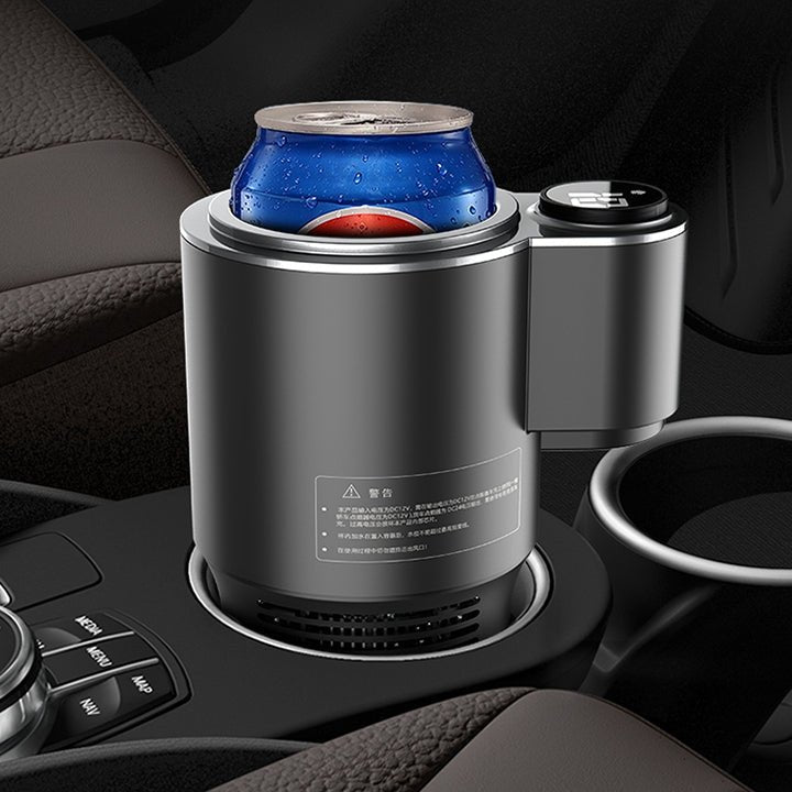 車用電動カップホルダー 急速冷却加熱 高級感 使い便利 静音 収納 飲み物 - iCarCompanion