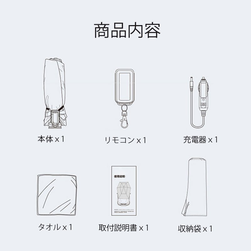 自動収納 サンシェード 傘式 折り畳 リモコン 電動 取付簡単  汎用 防風 専用サンシェード | iCarCompanion