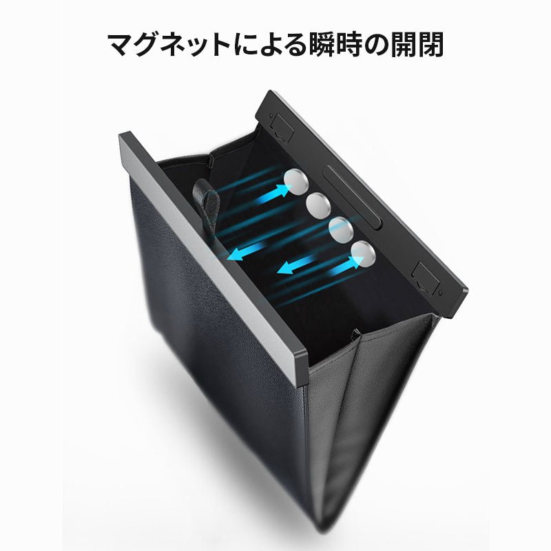 車用ゴミ箱 車載ごみ箱 小物入れ 吊り下げ 袋付き シートバックポケット 後部座席収納 - iCarCompanion