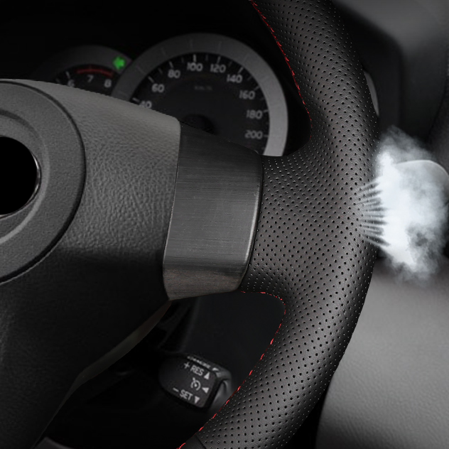 TOYOTA トヨタ RAV４ハンドルカバー  牛革 編み込み式 グリップ感抜群 柔らかい 専用ハンドルカバー | iCarCompanion