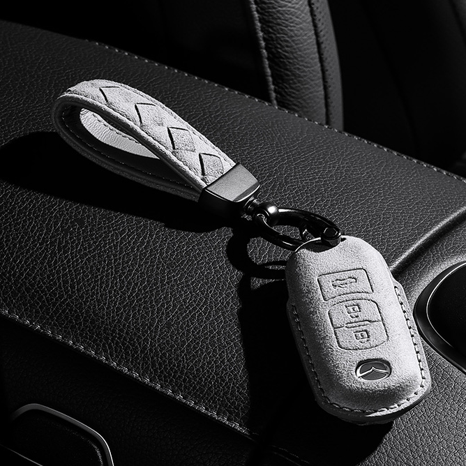 Mazdaマツダ専用キーケース 贅沢スエード 全面保護 高級触感キーカバー キーホルダーの商品画像 1