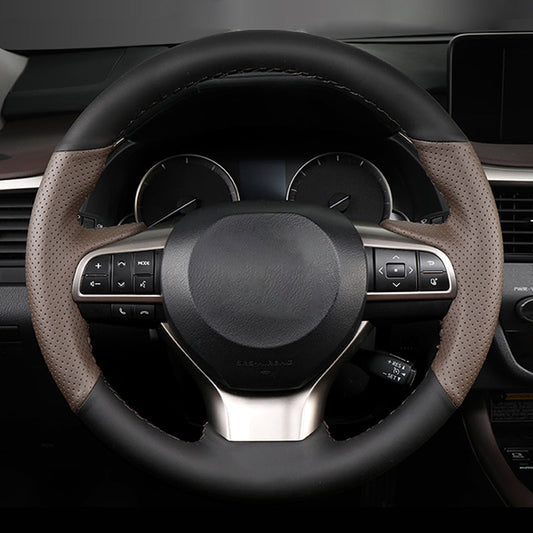 LEXUS レクサス Alcantara 本革 スエード ハンドルカバー 編み込み式 オーダーメイド 専用ハンドルカバー | iCarCompanion