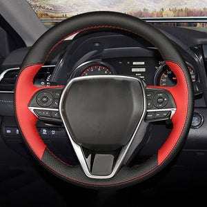 TOYOTA トヨタ 本革 編み込み式 ハンドルカバー フィット感抜群 手触れよし 専用ハンドルカバー | iCarCompanion