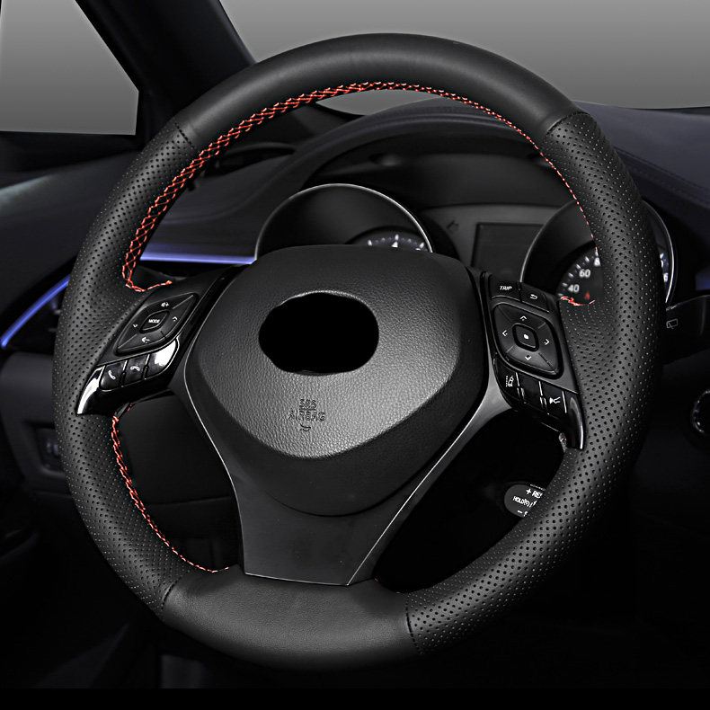 TOYOTA トヨタ 本革 ハンドルカバー  編み込み式 オーダーメイド 握り感抜群  取り付け簡単 専用ハンドルカバー | iCarCompanion