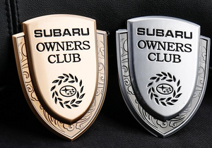 スバル フォレスター メタルカー ステッカー subaru owners clubの商品画像 1