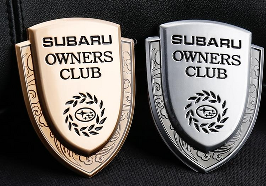 スバル フォレスター メタルカー ステッカー subaru owners club