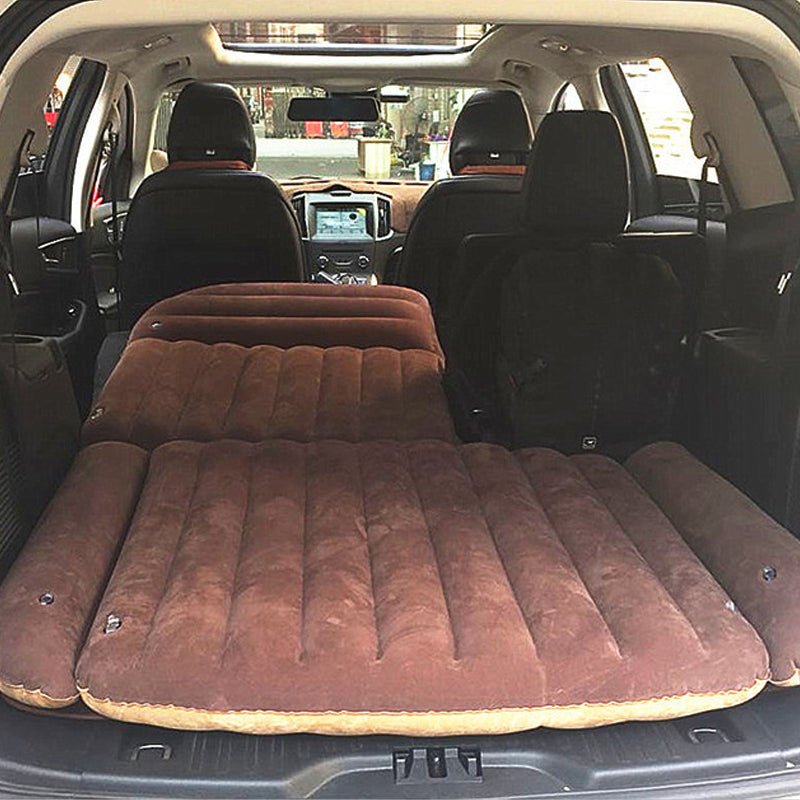 車中泊 高級品 ビッグサイズ 贅沢生地 SUV ドライブ 夏 快適 キャンプ 旅行 収納便利 エアーベッド - iCarCompanion