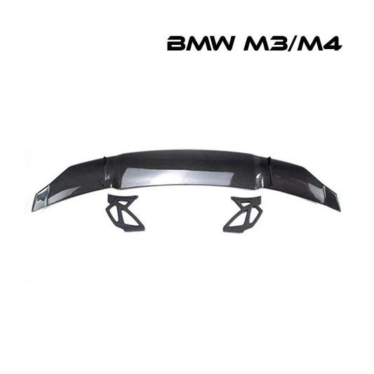 高級 リアスポイラー BMW M3/M4 14-19年式 カーボンファイバー リアウィング 外装パーツ | iCarCompanion