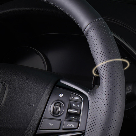 HONDA ホンダ 本革 グリップ感抜群 編み込み オーダーメイド ハンドルカバー 取り付け簡単 専用ハンドルカバー | iCarCompanion