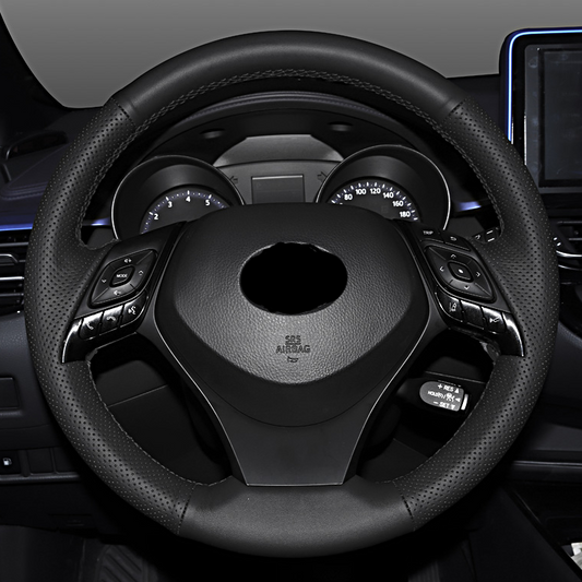 TOYOTA トヨタ 本革 ハンドルカバー  編み込み式 オーダーメイド 握り感抜群  取り付け簡単 専用ハンドルカバー | iCarCompanion
