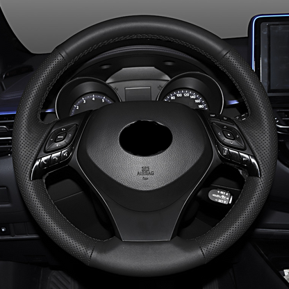 TOYOTA トヨタ 本革 ハンドルカバー  編み込み式 オーダーメイド 握り感抜群  取り付け簡単 専用ハンドルカバー | iCarCompanion