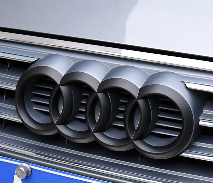 アウディA3A5Q3Q5A4A6LQ5黒の4リング車のロゴステッカー