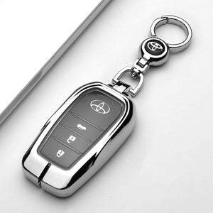 TOYOTA 車用 キーケース キーカバー 高級感 全面保護 傷防止 金属光沢 オシャレの商品画像 1
