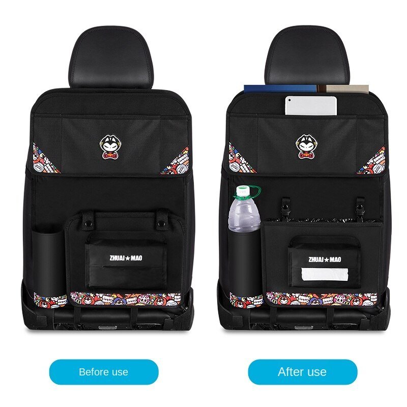 車のシートバック収納バッグハンギングバッグ子供用ダイニングテーブル車の背もたれ収納バッグ車の室内装飾用品Daquan - iCarCompanion