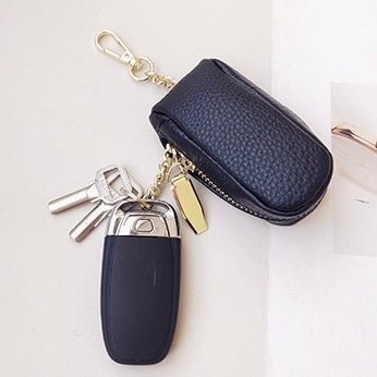 汎用 車キーケース ミニレザーキーカバー 上品デザイン かわいい マカロン色 - iCarCompanion