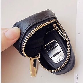 汎用 車キーケース ミニレザーキーカバー 上品デザイン かわいい マカロン色 - iCarCompanion