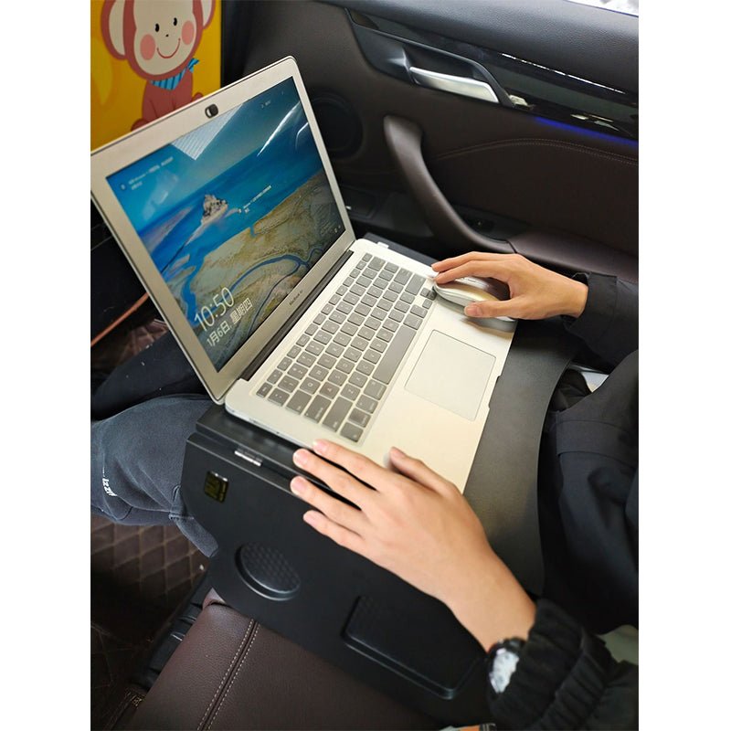 空間利用 車載用テーブル 折りたたみ式 運転席 助手席 多機能 パソコン 食事 書き込み - iCarCompanion