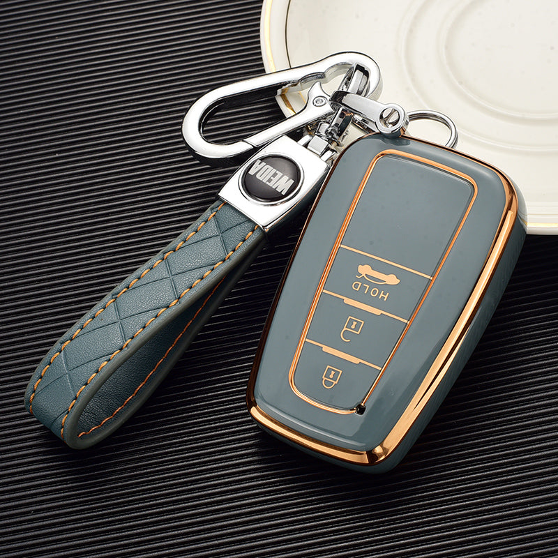 TOYOTA トヨタ専用 キーケース キーカバー キーホルダー スタイリッシュ オシャレ 汚れ防止 滑り止め 傷防止 TPUの商品画像 2