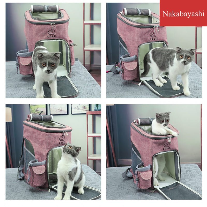 猫ペット用品肩折り畳み式ペットバッグペット外出ポータブル猫バッグオックスフォード布車ペットバッグ - iCarCompanion