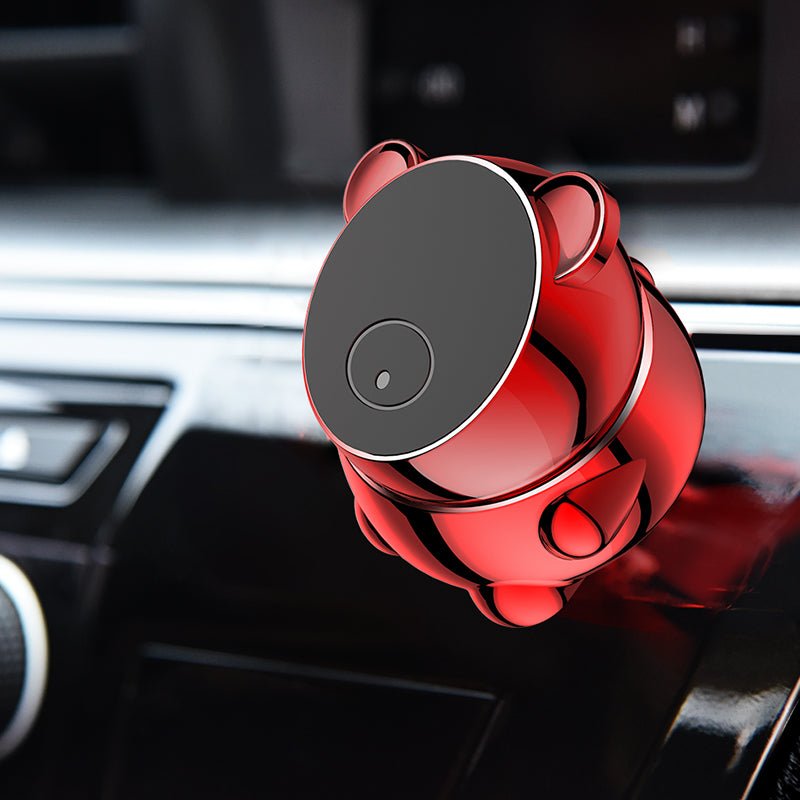 車載ホルダー スマホホルダー マグネット かわいい　猫 全機種 片手操作 - iCarCompanion