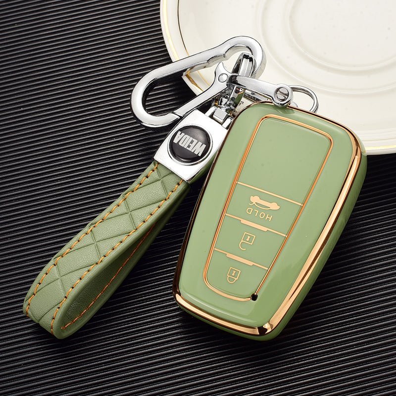 TOYOTA トヨタ専用 キーケース キーカバー キーホルダー スタイリッシュ オシャレ 汚れ防止 滑り止め 傷防止 TPUの商品画像 3
