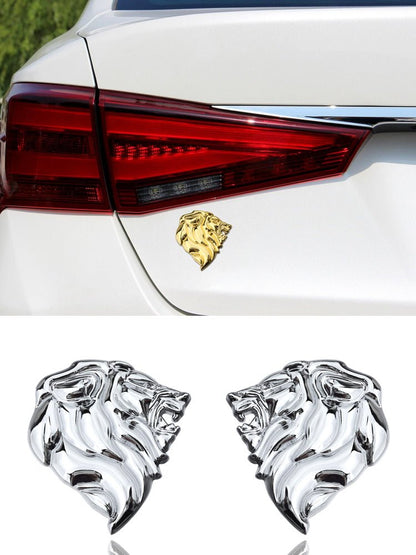 車 金属 ライオン ロゴ 装飾ステッカー - iCarCompanion