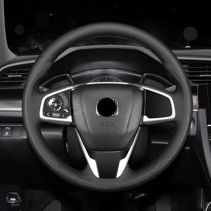 HONDA ホンダ 本革  編み込み式 ハンドルカバー グリップ感抜群 手触りよし スポーツ風 専用ハンドルカバー | iCarCompanion