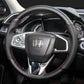 HONDA ホンダ 本革 グリップ感抜群 編み込み オーダーメイド ハンドルカバー 取り付け簡単 専用ハンドルカバー | iCarCompanion
