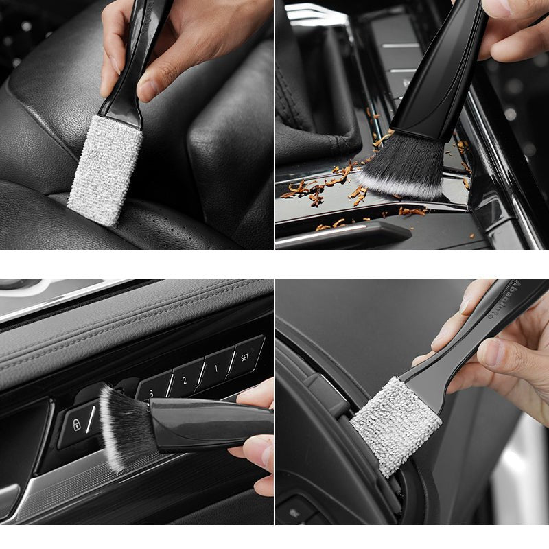 車内用ミニブラシ ホコリ取りブラシ ディテールブラシ 筆タイプ 車 エアコン吹き出し口 - iCarCompanion