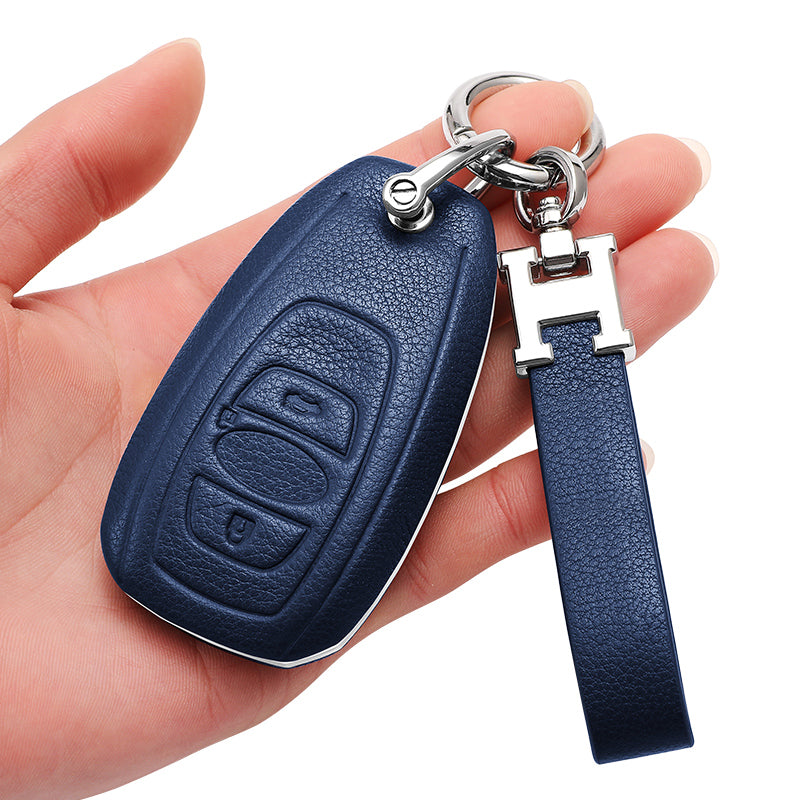 SUBARUスバル専用キーケース 高級レザー 防水防塵 触感一流 ビジネス風 キーカバー キーホルダーの商品画像 2