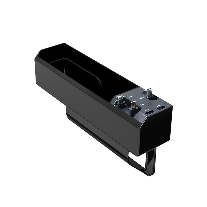 車用収納ボックス 隙間収納 スマホ充電 多機能 実用 便利 シートポケット ギャップ収納 - iCarCompanion