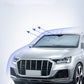 車用サンシェード フロントガラス 自動巻き取り  断熱 紫外線 UVカット 取付収納便利 専用サンシェード | iCarCompanion