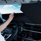車用サンシェード フロントガラス 自動巻き取り  断熱 紫外線 UVカット 取付収納便利 専用サンシェード | iCarCompanion