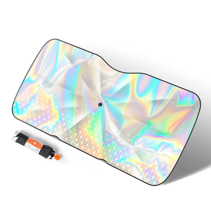 車用サンシェード 折り畳み式 傘型 UV・暑さ対策車用 フロントカバー 収納簡単 おすすめ 専用サンシェード | iCarCompanion