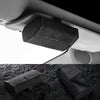 車用収納 豪華スエード 多機能 おしゃれ メガネクリップ サンバイザー収納 サングラスケース - iCarCompanion