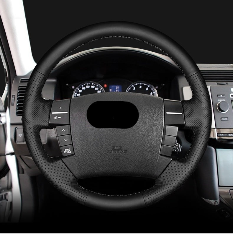 TOYOTA トヨタ 本革  編み込み式 ハンドルカバー 四季汎用 汚れ 滑り止め ステアリング 専用ハンドルカバー | iCarCompanion