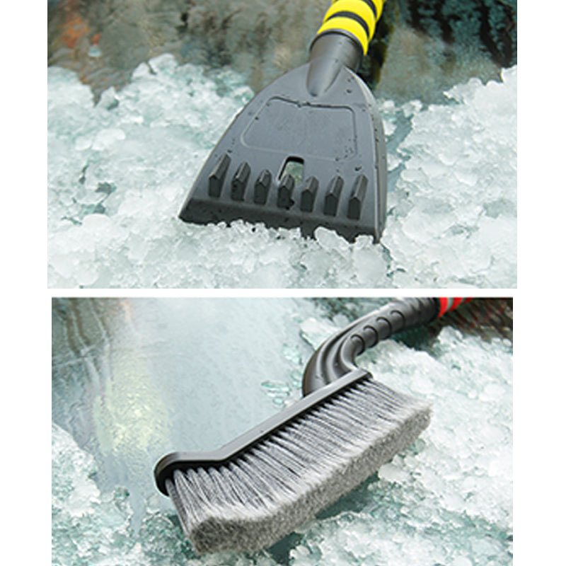 車用スノーブラシ スクレーパー 除雪 霜取り 雪落とし 収納ボックス付き 2in1 - iCarCompanion