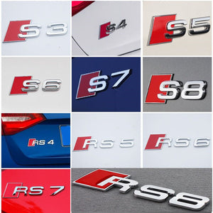 オリジナルアウディA3A4LA5A6LS3S4S5S6S7S8RS4RS6テールスタンダードリアカースタンダードトランクワードマークの商品画像 1