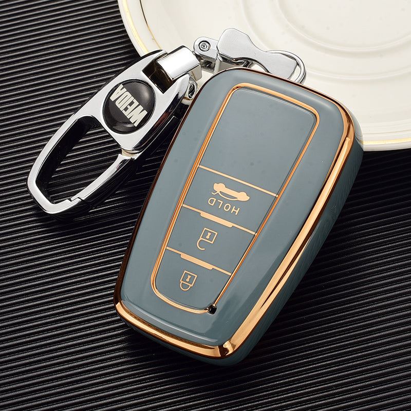 TOYOTA トヨタ専用 キーケース キーカバー キーホルダー スタイリッシュ オシャレ 汚れ防止 滑り止め 傷防止 TPUの商品画像 4