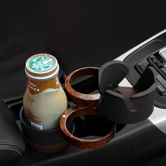 車用カップホルダー 回転式 多機能 飲み物置き場 スマホホルダー メガネラック 収納棚 - iCarCompanion