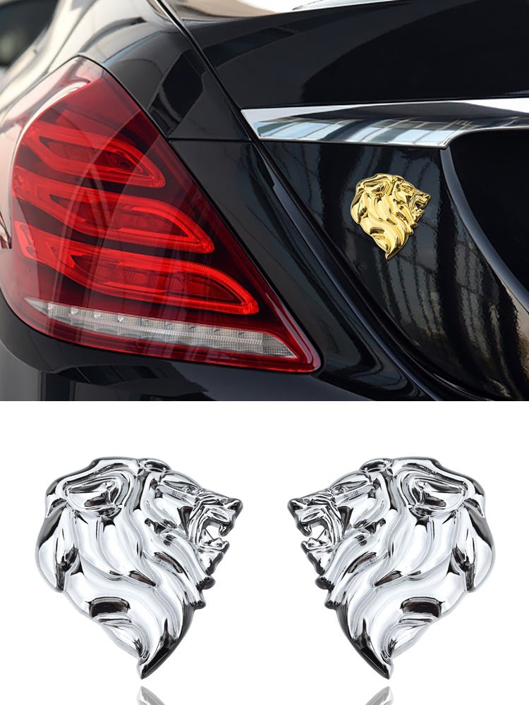 車 金属 ライオン ロゴ 装飾ステッカー - iCarCompanion