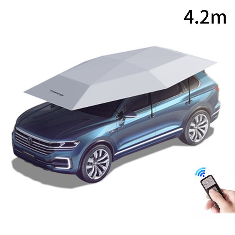 自動収納 サンシェード 傘式 折り畳 リモコン 電動 取付簡単  汎用 防風 専用サンシェード | iCarCompanion