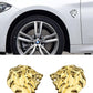 車 金属 ライオン ロゴ 装飾ステッカー - iCarCompanion