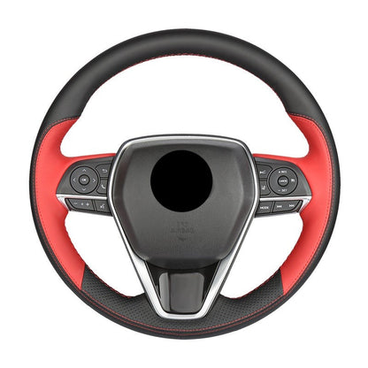 TOYOTA トヨタ 本革 編み込み式 ハンドルカバー フィット感抜群 手触れよし 専用ハンドルカバー | iCarCompanion
