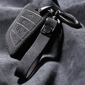 BMW車用 キーカバー キーホルダー Alcantara スエード素材 3シリーズ6シリーズ7シリーズX1 X2 X3 X5 X6 X7 手触れよい 高級感 高品質 柔らかい 耐摩耗性の商品画像 1