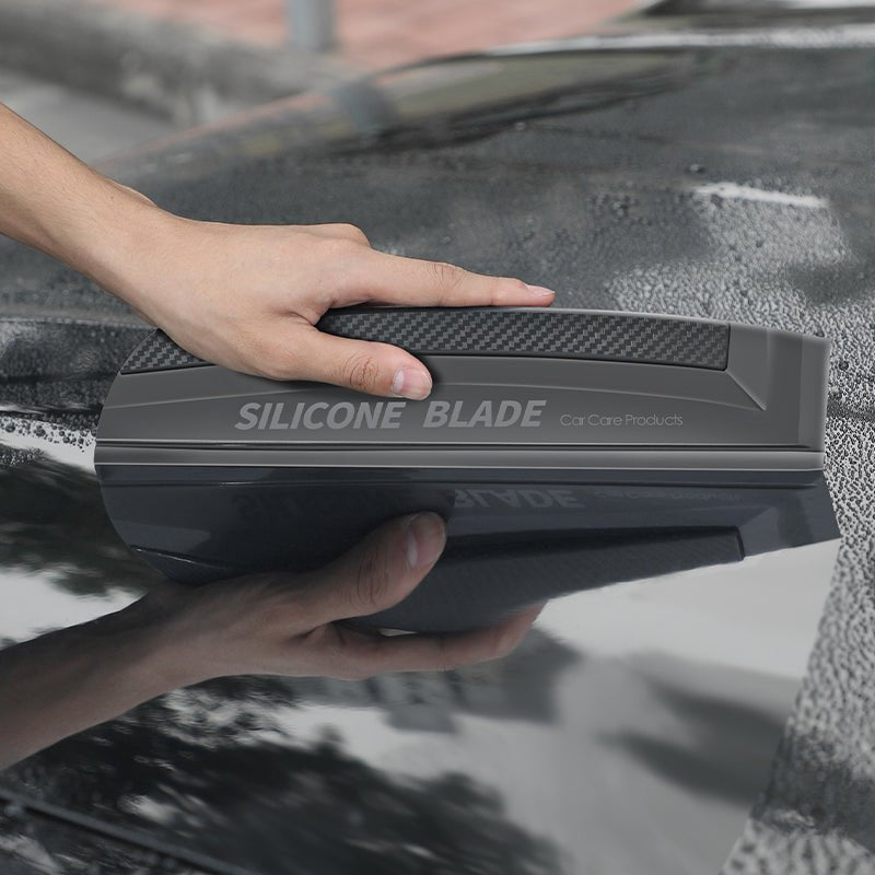 洗車ワイパー 水切り ブレード シリコン製 ガラス ボディ サイドミラー 家事用 - iCarCompanion