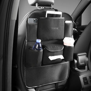 シートバックポケット 車用収納ポケット ipad収納可能 汚れ防止 子供のキック対策の商品画像 1