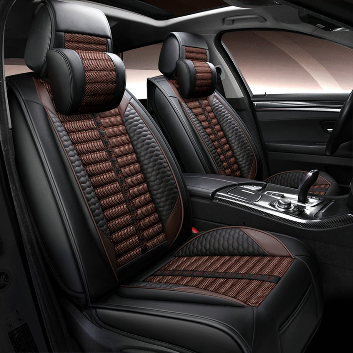 リネン製 汎用シートカバー フィット感抜群 4色 通気防水 耐摩耗性 軽/普自動車 SUV 専用シートカバー - 防水5層構造 | iCarCompanion